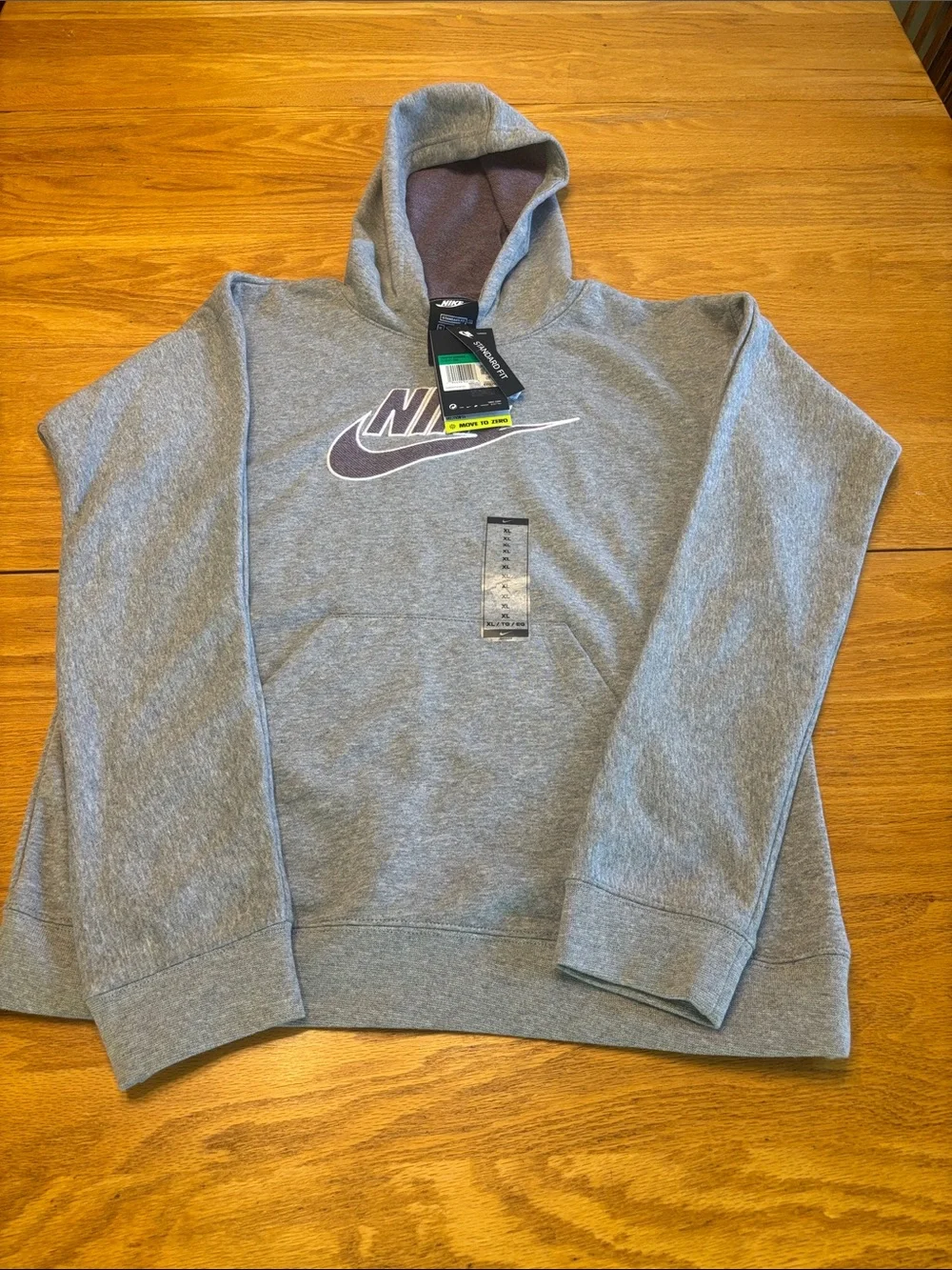 Nike Kids Purple Athletic Joggers with Gold Swoosh and NWT Nike Hoodie